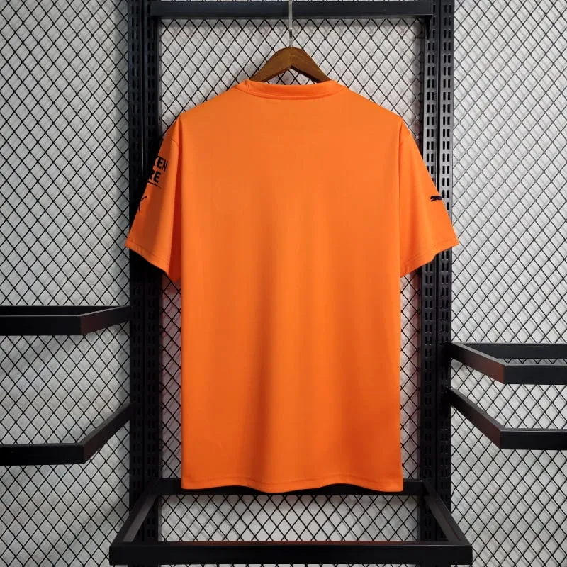 2022-2023 Goalkeeper Manchester City Orange Soccer retro kit - 图片 8
