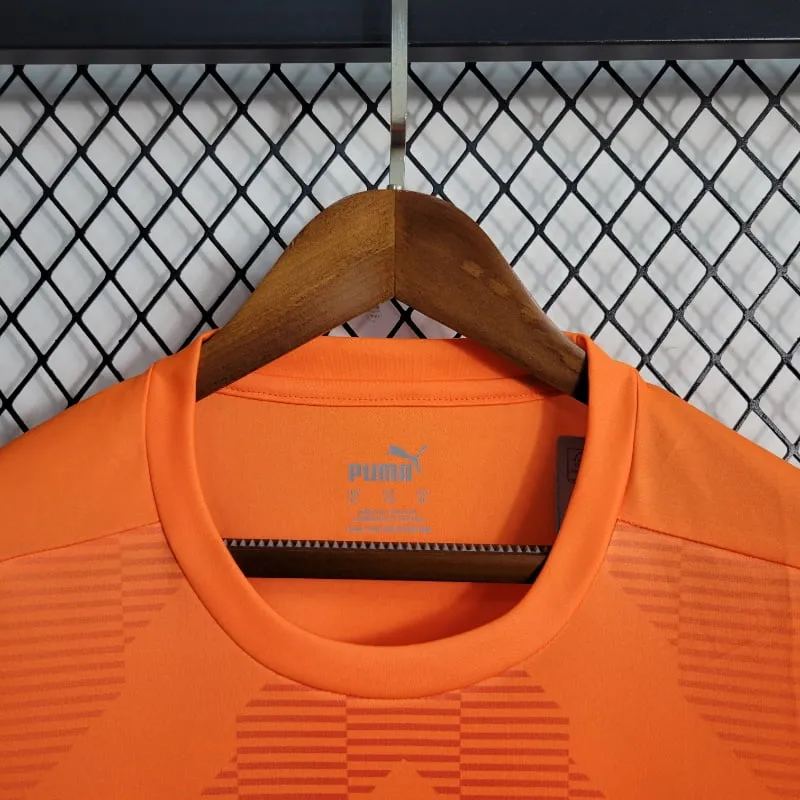 2022-2023 Goalkeeper Manchester City Orange Soccer retro kit - 图片 4