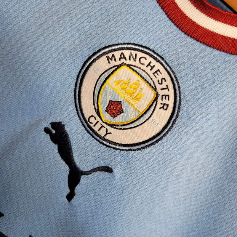 2022-2023 Kids Manchester City Jersey retro kit - 图片 2