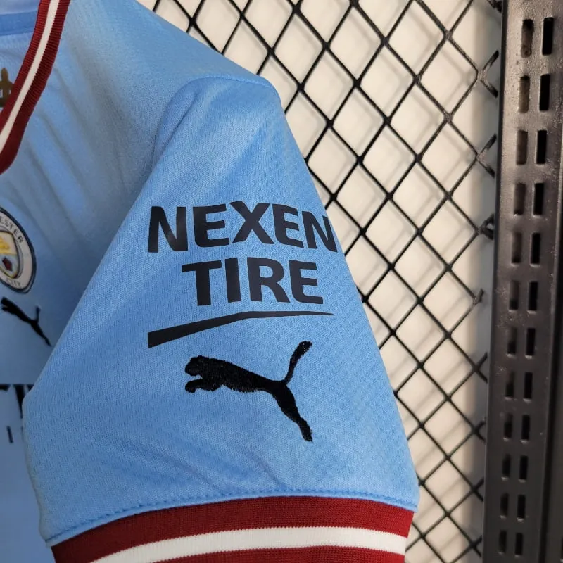2022-2023 Kids Manchester City Jersey retro kit - 图片 4