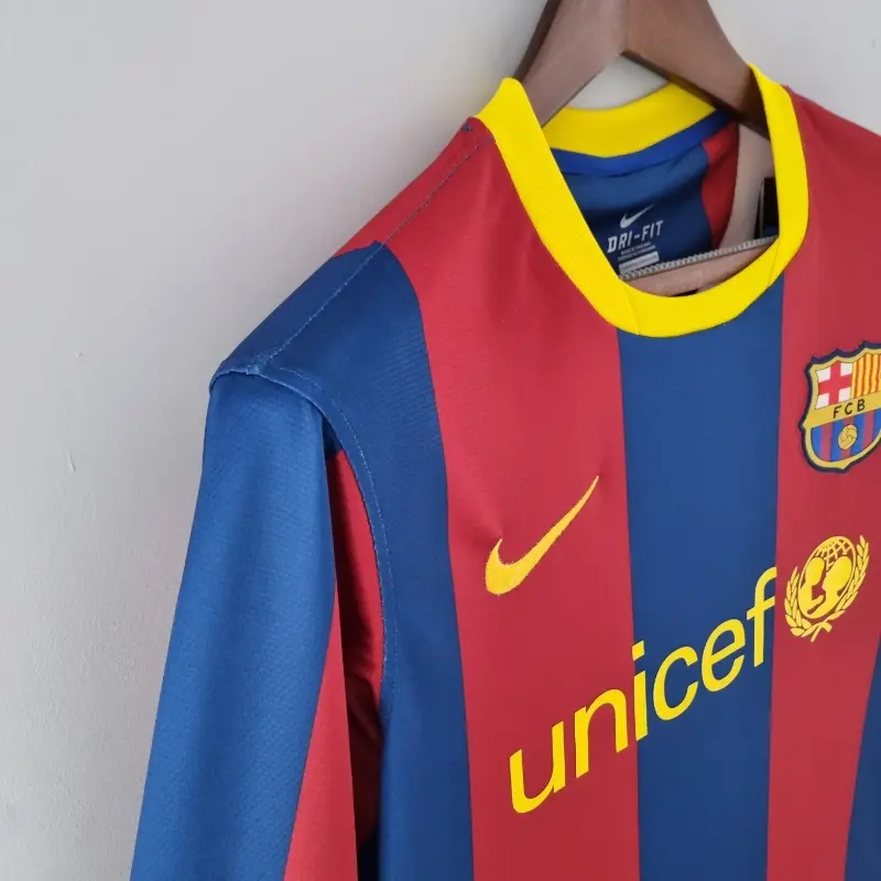 2010-2011 Barcelona Long Sleeve League retro kit - 图片 6