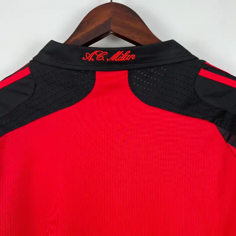 2007-2008 Long Sleeve AC Milan Jersey retro kit - 图片 8