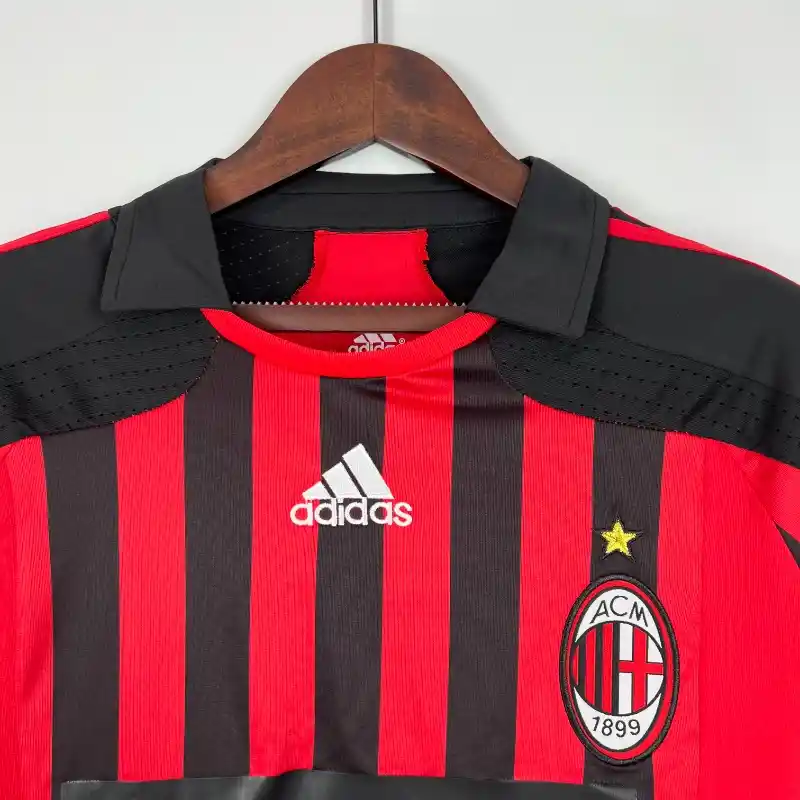 2007-2008 Long Sleeve AC Milan Jersey retro kit - 图片 7