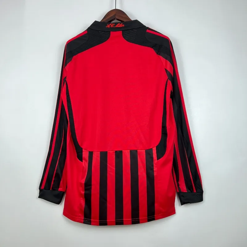 2007-2008 Long Sleeve AC Milan Jersey retro kit - 图片 9