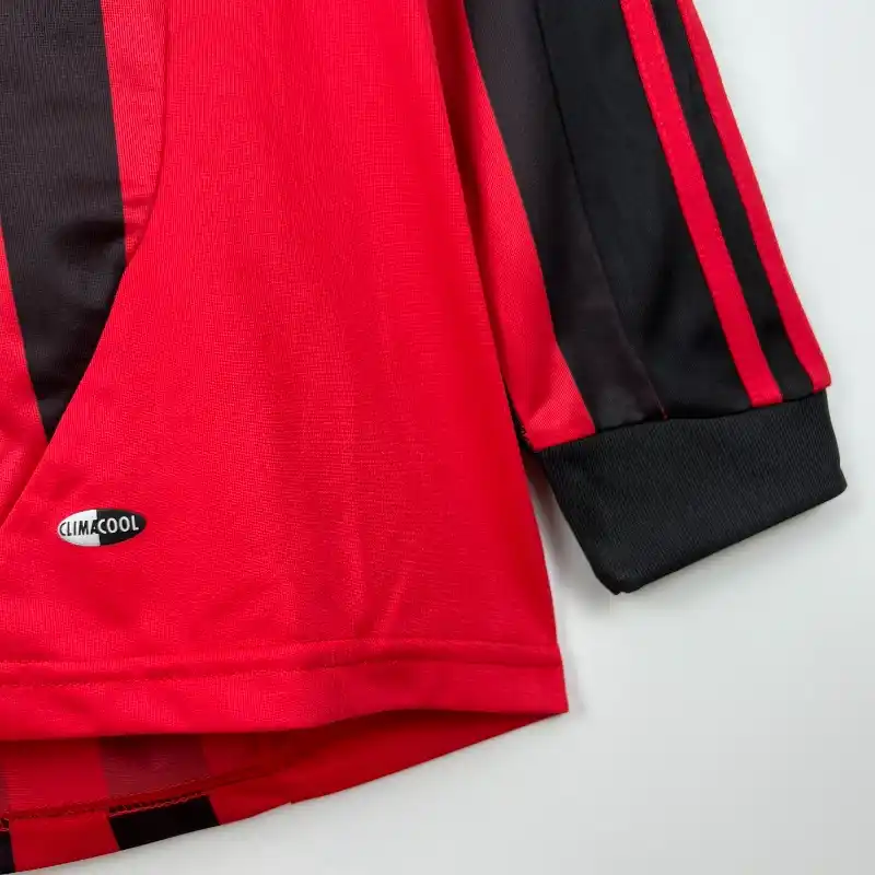 2007-2008 Long Sleeve AC Milan Jersey retro kit - 图片 5