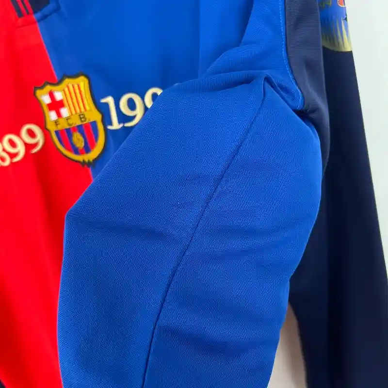 Barcelona Long Sleeve Parana 100th Anniversary Soccer retro kit - 图片 6