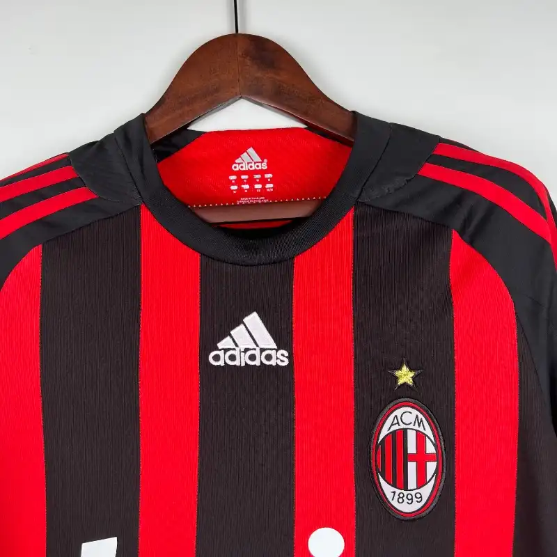 2008-2009 AC Milan Long Sleeve Jersey retro kit - 图片 4