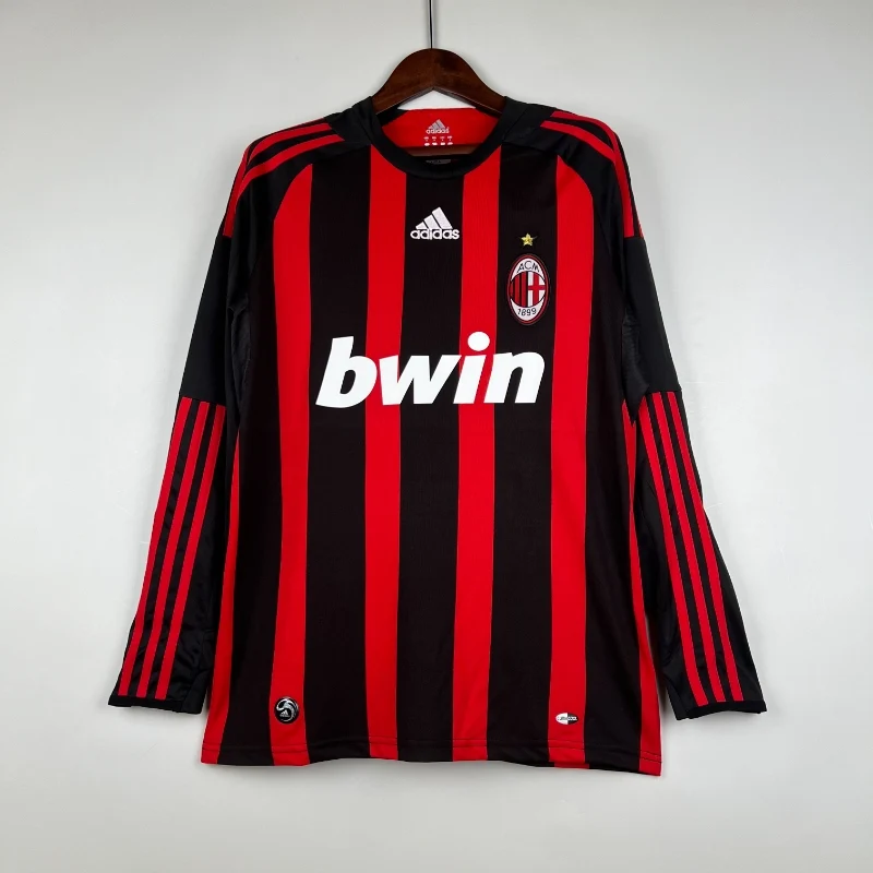 2008-2009 AC Milan Long Sleeve Jersey retro kit