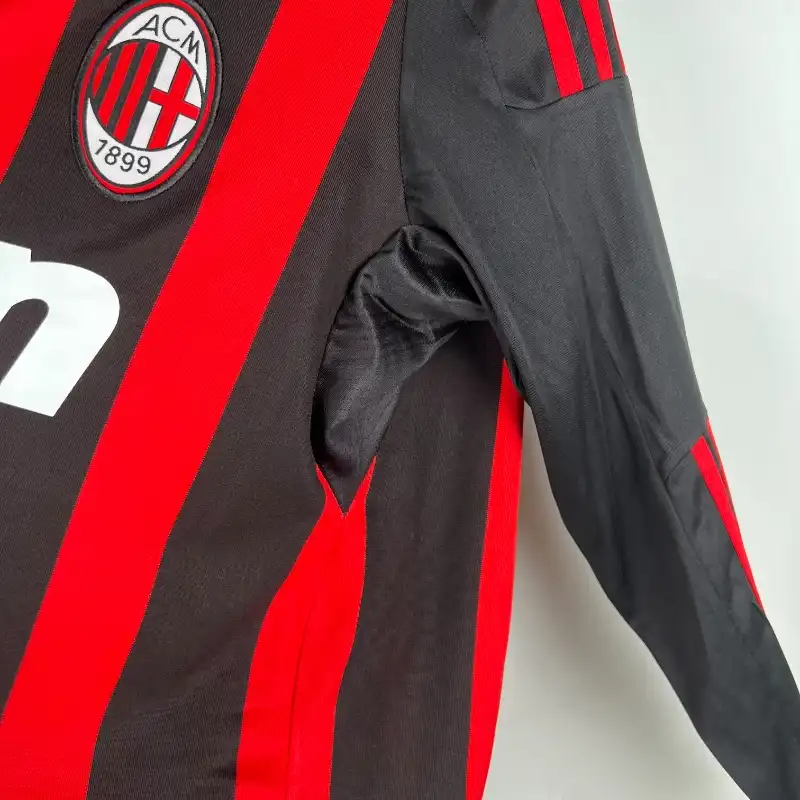2008-2009 AC Milan Long Sleeve Jersey retro kit - 图片 6