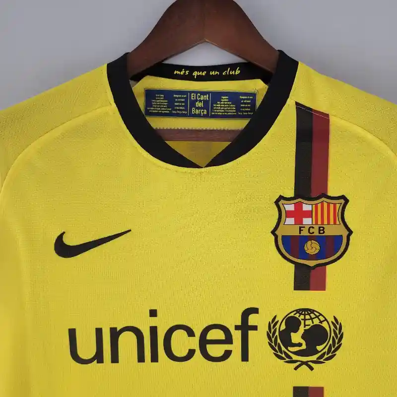 2008-2009 Long Sleeve Barcelona Jersey retro kit - 图片 6