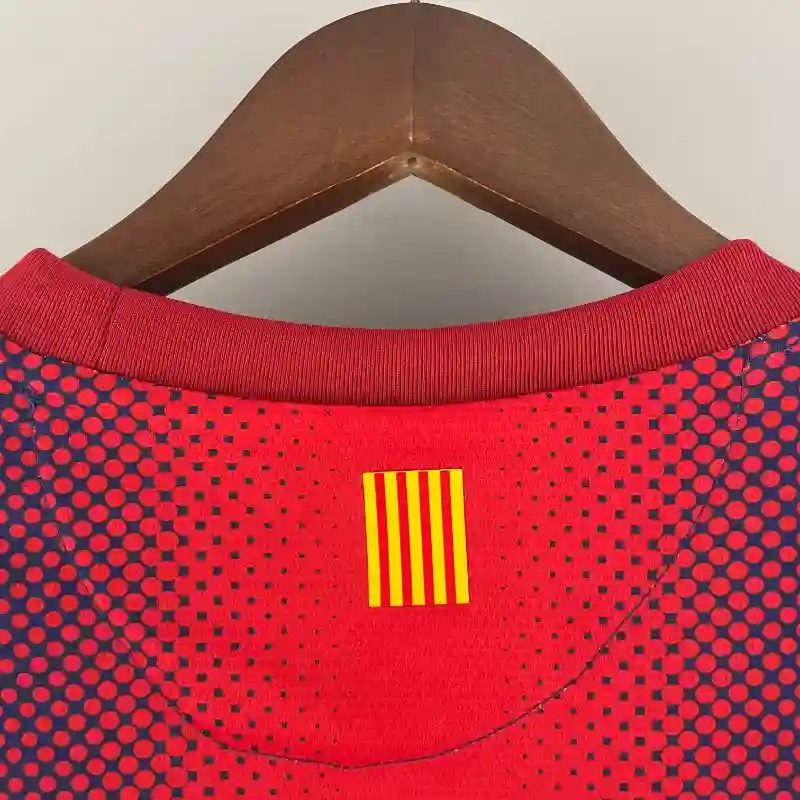 2012-2013 Long Sleeve Barcelona Jersey retro kit - 图片 9