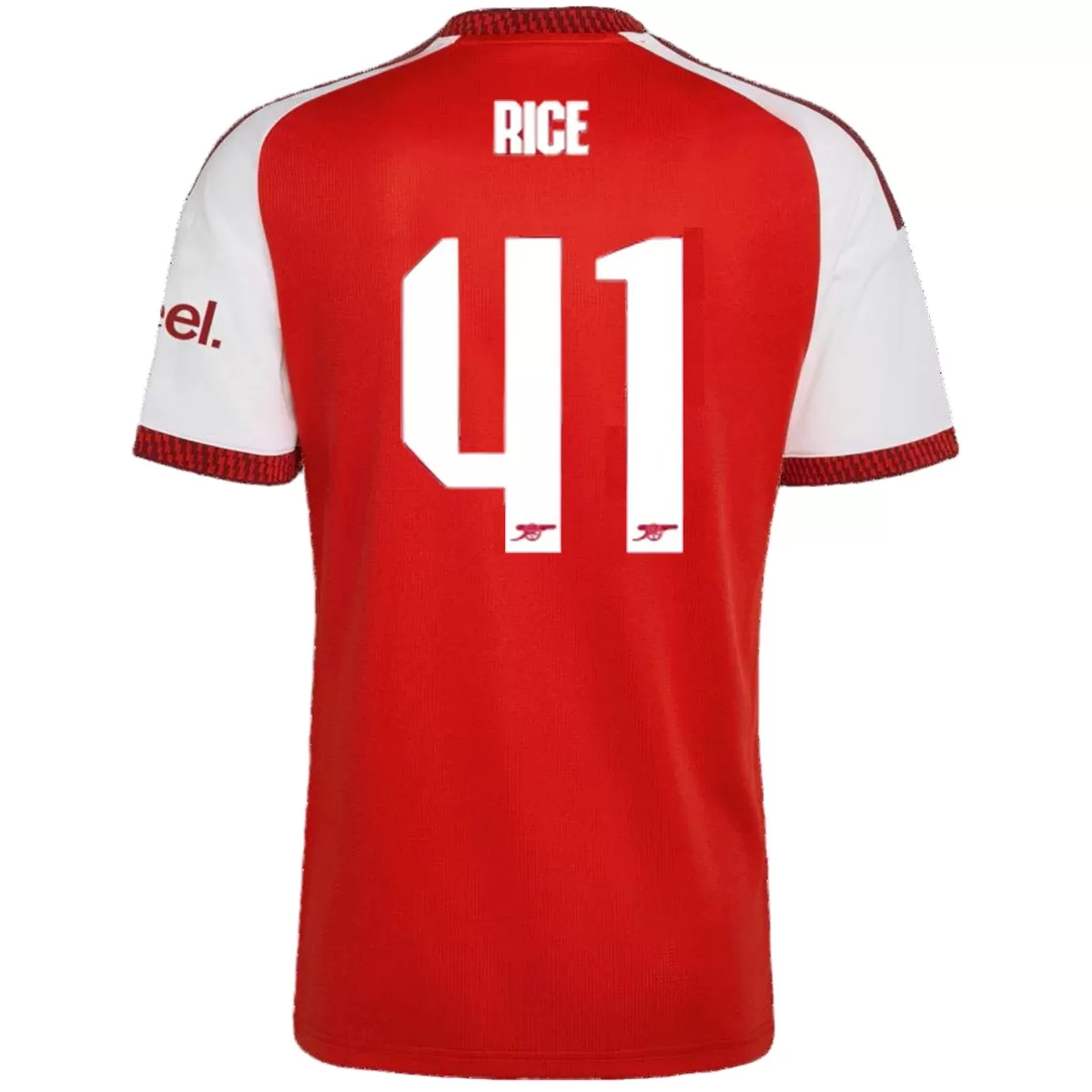 Rice #41 Arsenal Home Jersey 2026/27 – UCL Font