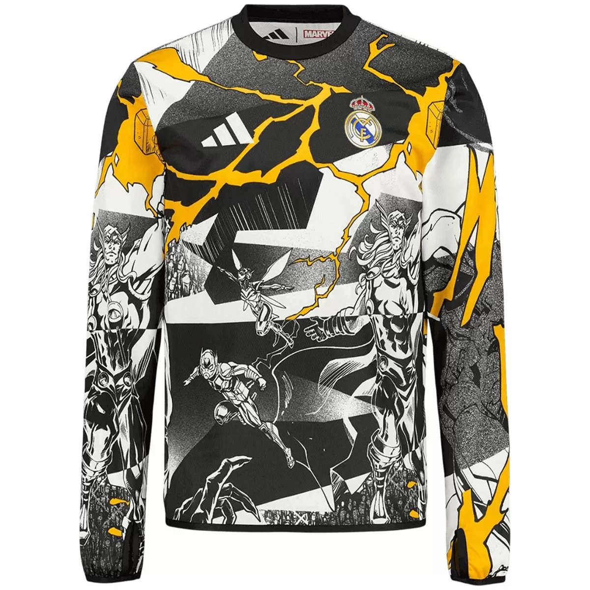 Real Madrid x Marvel Warm Up Long Sleeve Jersey 2025/26