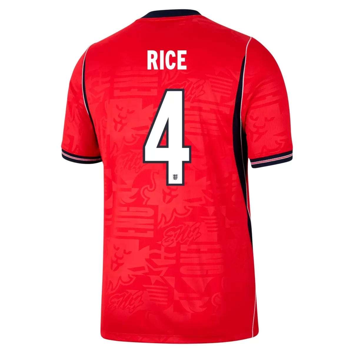 Rice #4 England Away Jersey World Cup 2026