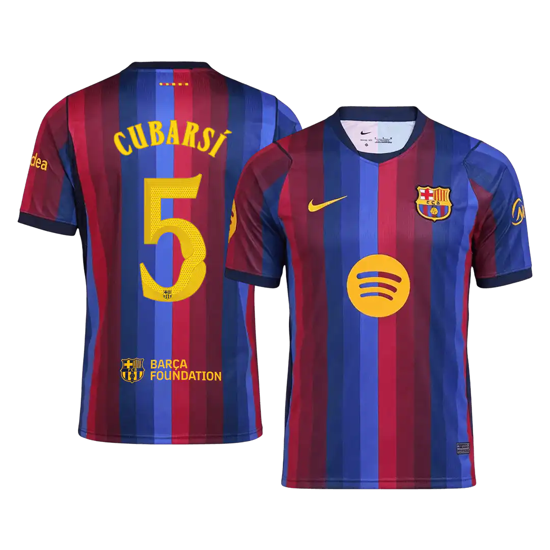 CUBARSÍ #5 Barcelona Home Jersey 2026/27 – UCL Font