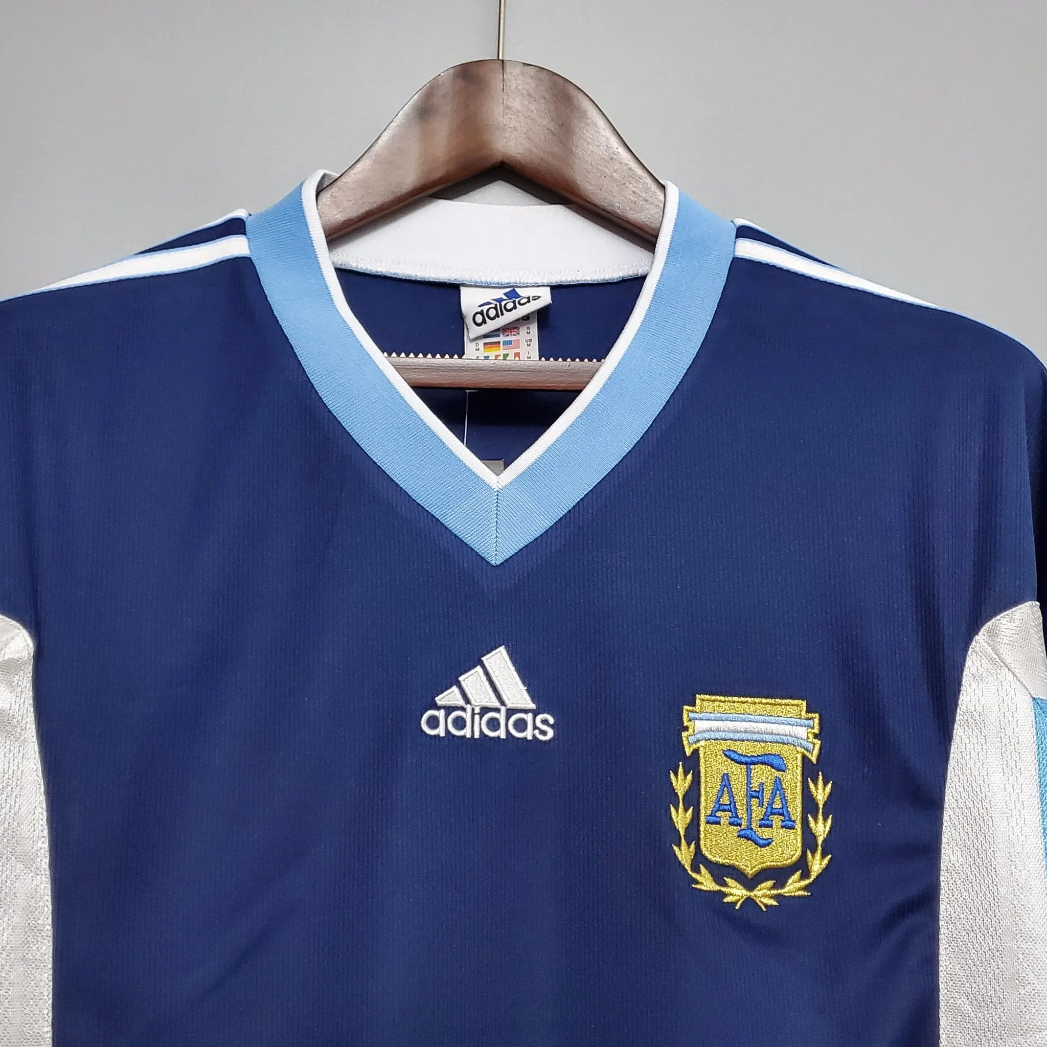1998 Argentina Away Retro Kit - 图片 3