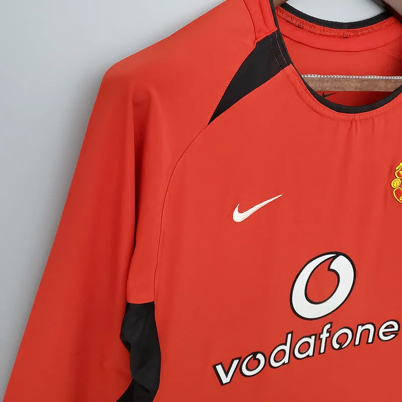 2002-2004 Man United Home long sleeve retro shirt - 图片 4