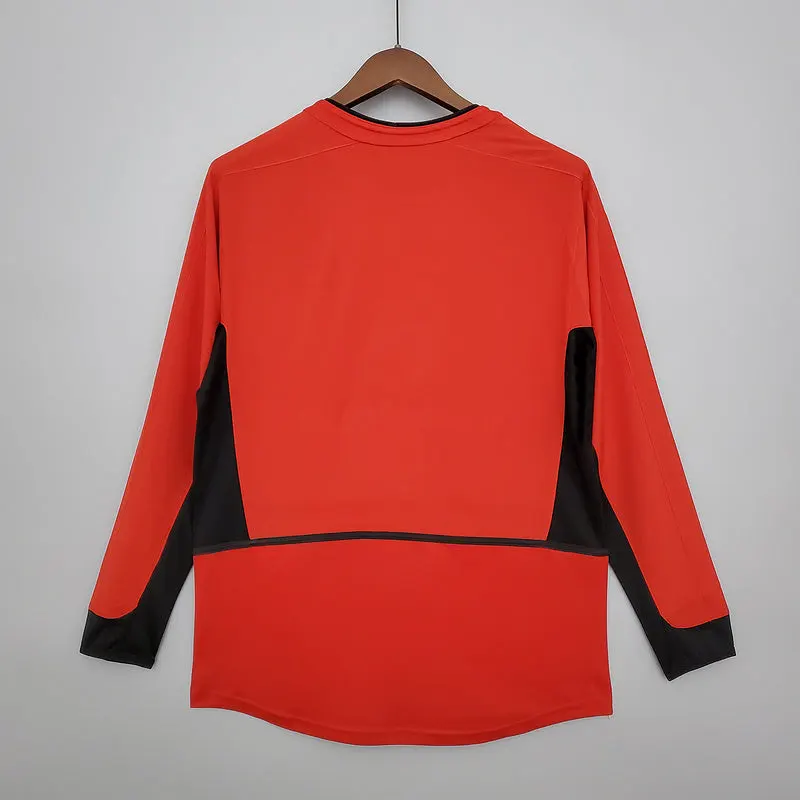 2002-2004 Man United Home long sleeve retro shirt - 图片 2