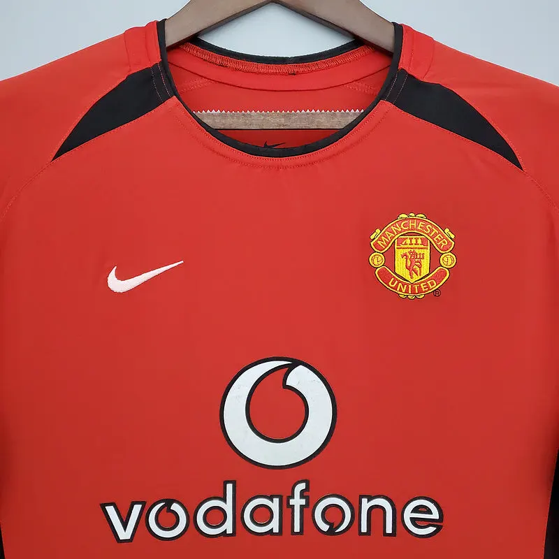 2002-2004 Man United Home long sleeve retro shirt - 图片 3