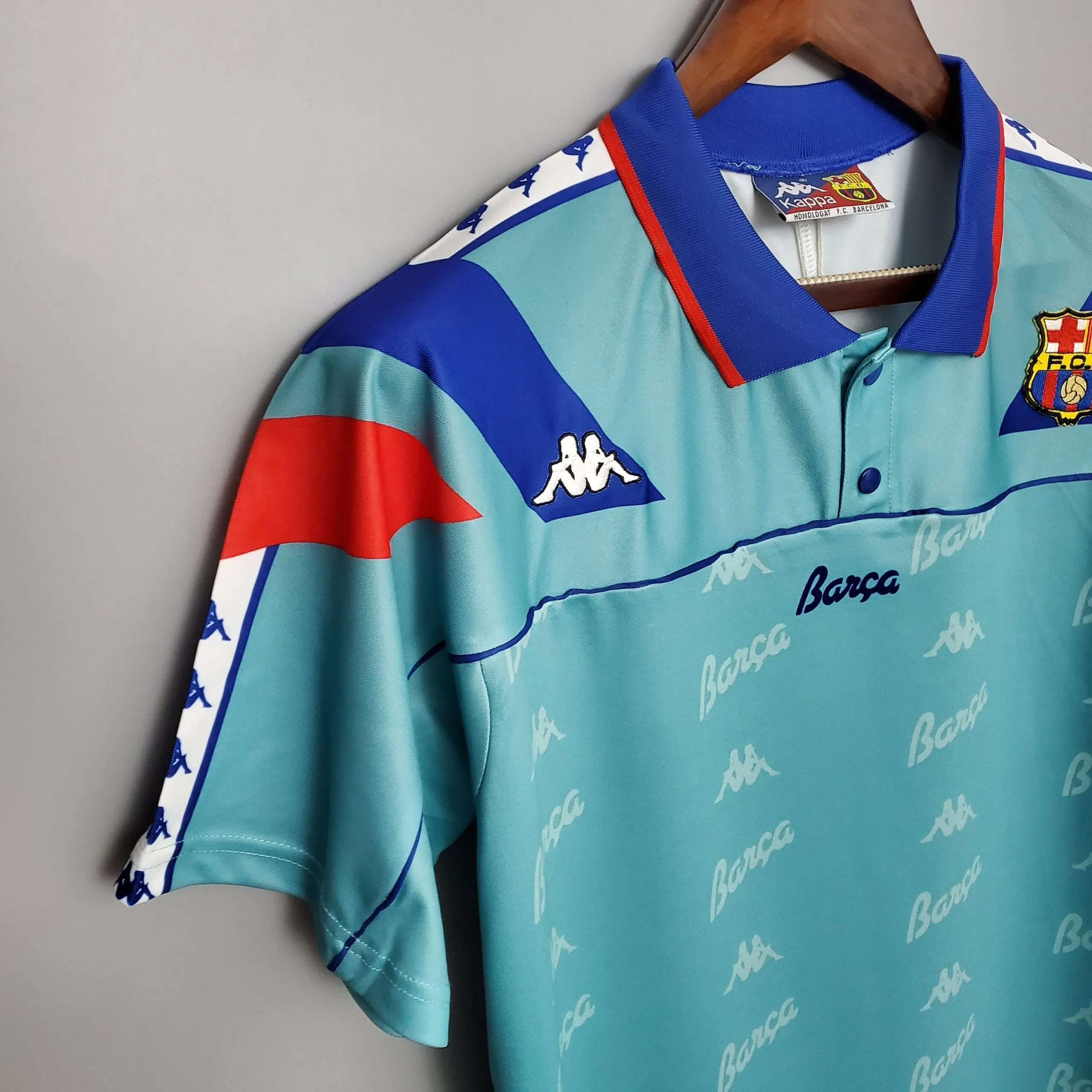 1992-1995 Barca away retro kit - 图片 2
