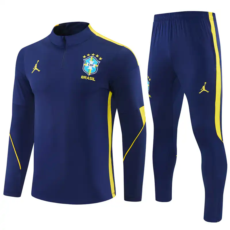 Brazil 1/4 Zipper Sweat Kit(Top+Pants) Blue 2026