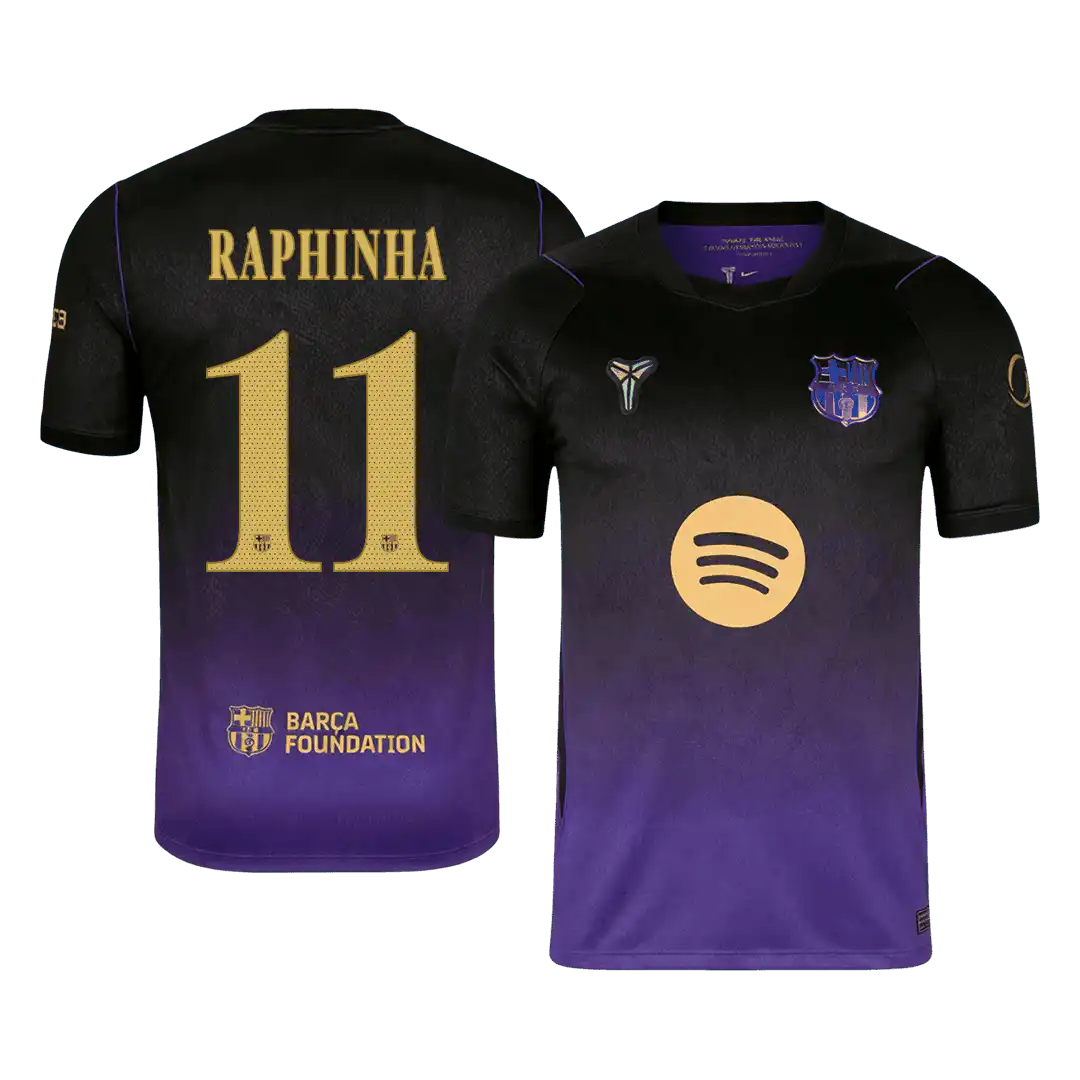 RAPHINHA #11 Barcelona Away Jersey 2026/27 – UCL Font