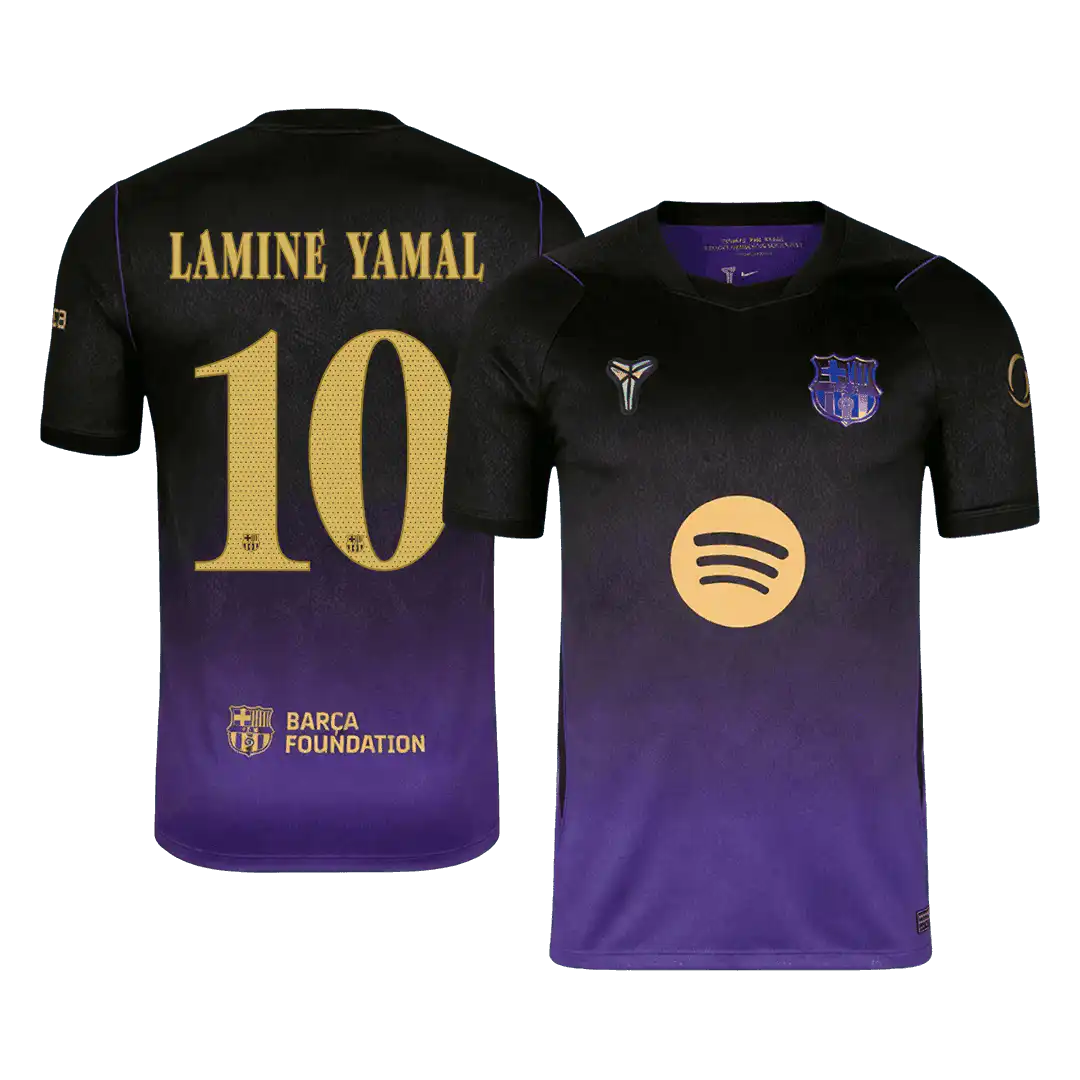 LAMINE YAMAL #10 Barcelona Away Jersey 2026/27 – UCL Font