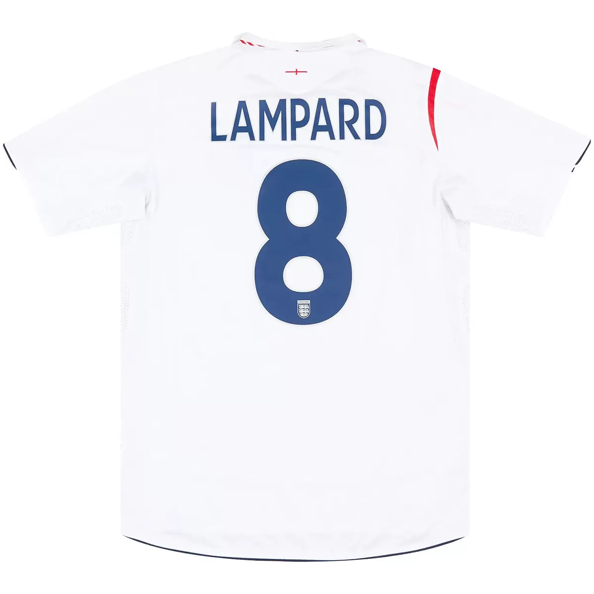 Lampard #8 Retro England Home Jersey World Cup 2006