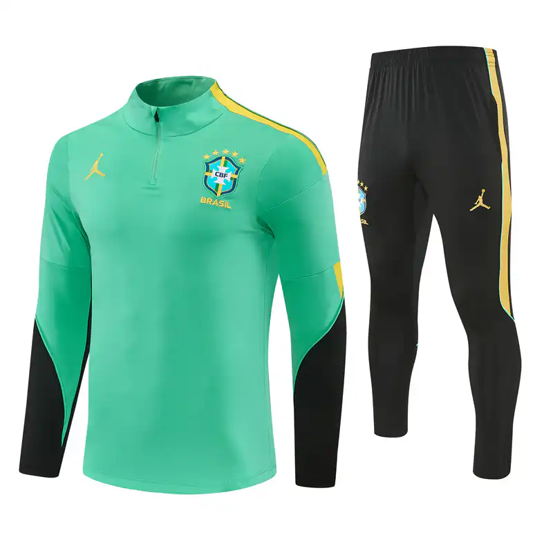Brazil 1/4 Zipper Sweat Kit(Top+Pants) Green 2026