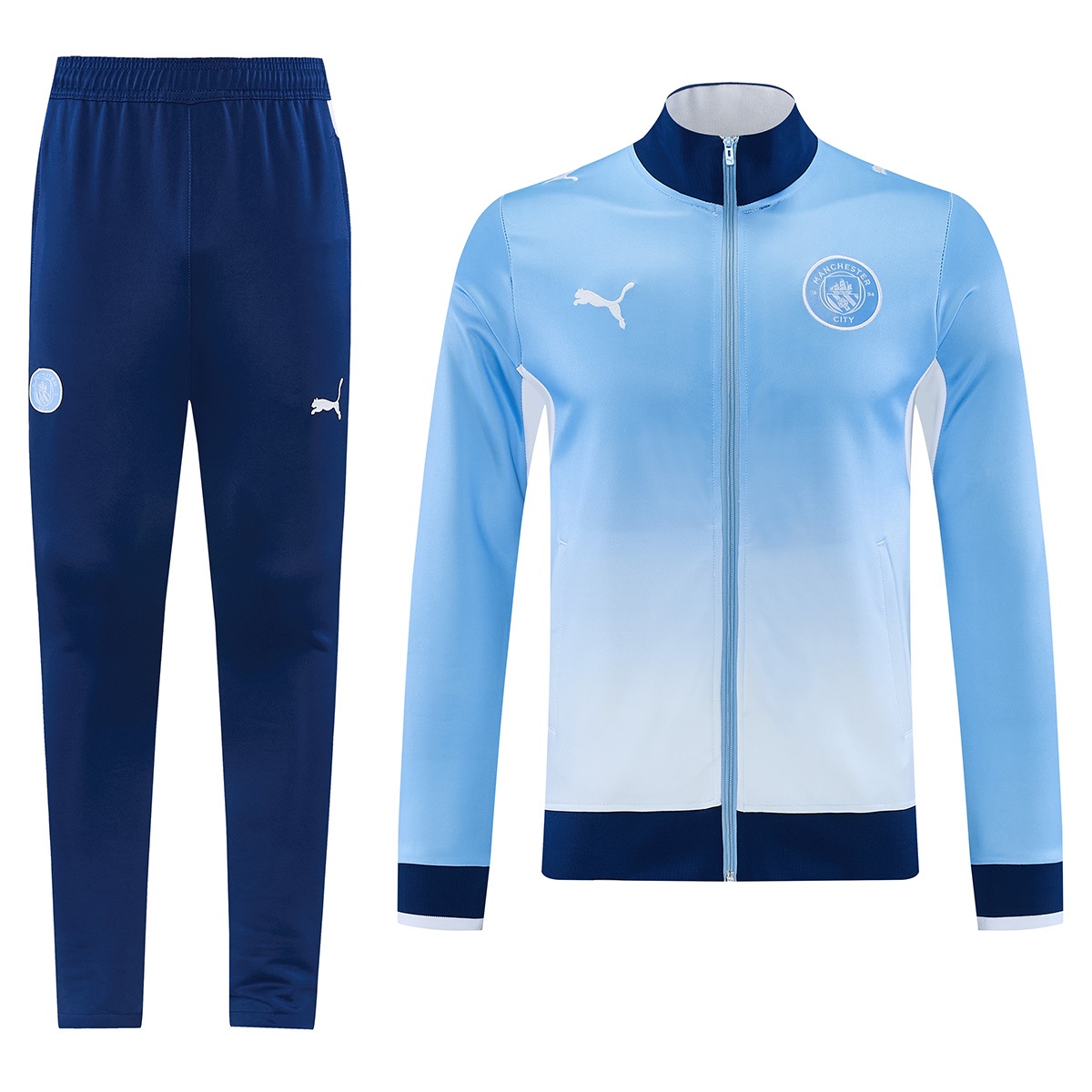 Manchester City Training Tracksuit Kit(Jacket+Pants) Blue 2026/27