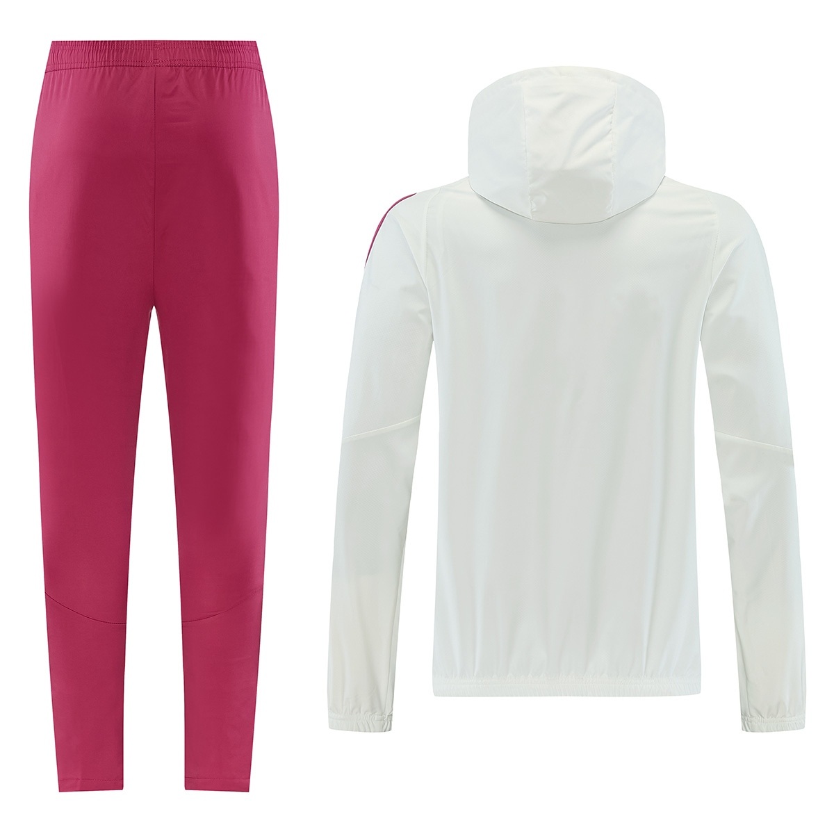 Real Madrid Windbreaker Tracksuit Kit(Hoodie+Pants) White 2026/27 - 图片 2