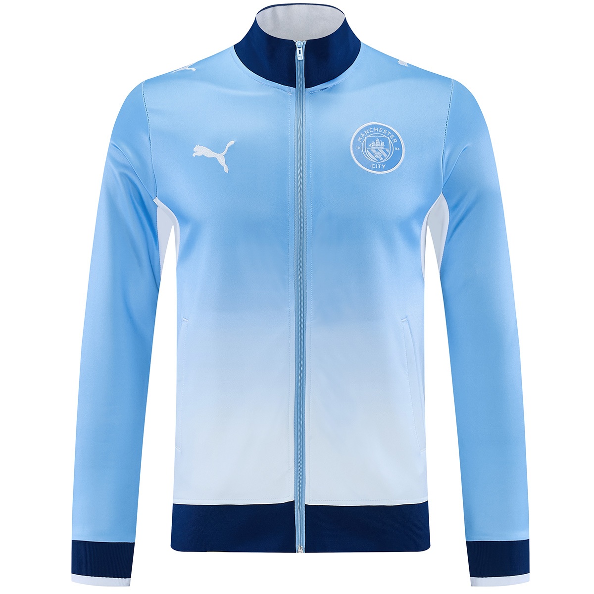 Manchester City Training Tracksuit Kit(Jacket+Pants) Blue 2026/27 - 图片 3