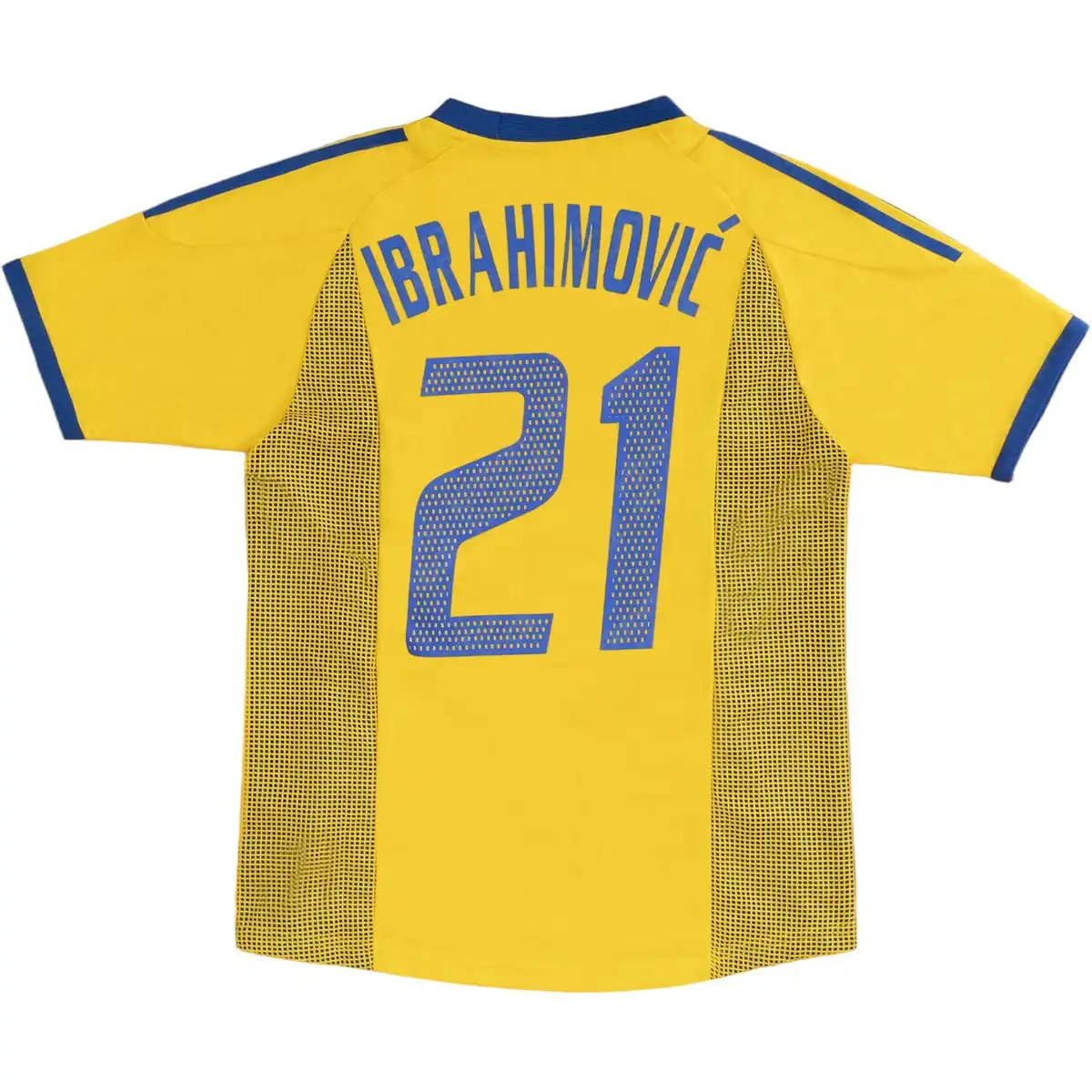 Ibrahimović #21 Retro Sweden Home Jersey World Cup 2002