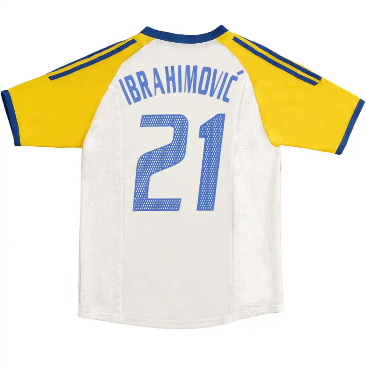 Ibrahimović #21 Retro Sweden Away Jersey World Cup 2002