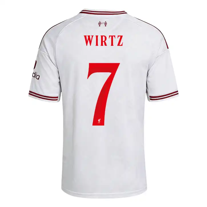 WIRTZ #7 Liverpool Away Jersey 2026/27 – UCL Font