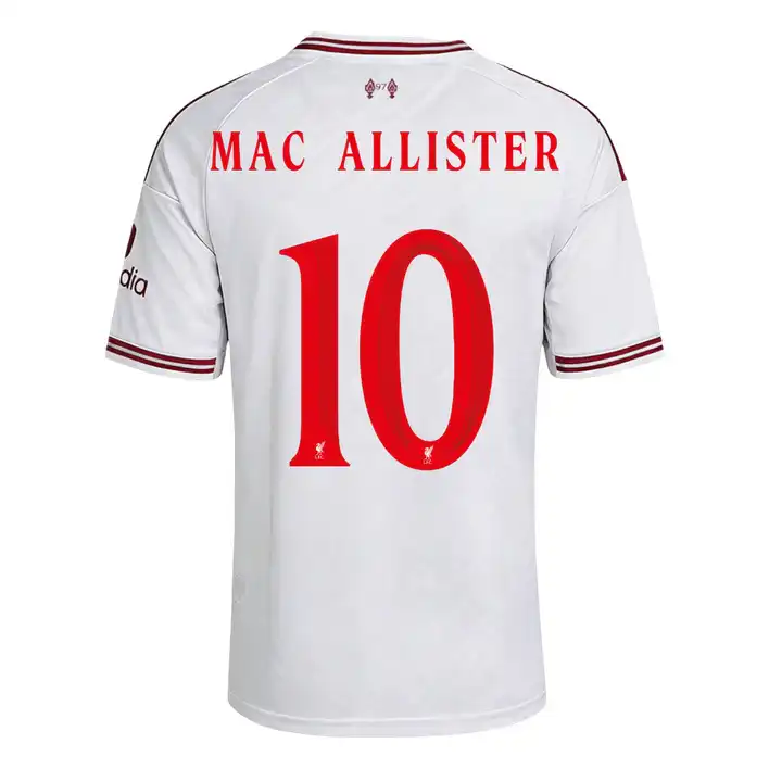 MAC ALLISTER #10 Liverpool Away Jersey 2026/27 – UCL Font