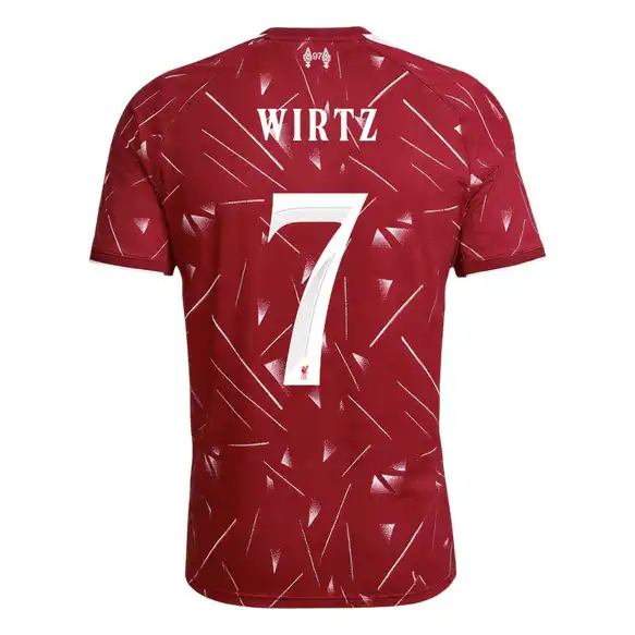 WIRTZ #7 Liverpool Home Jersey 2026/27 – UCL Font – [Super Replica]