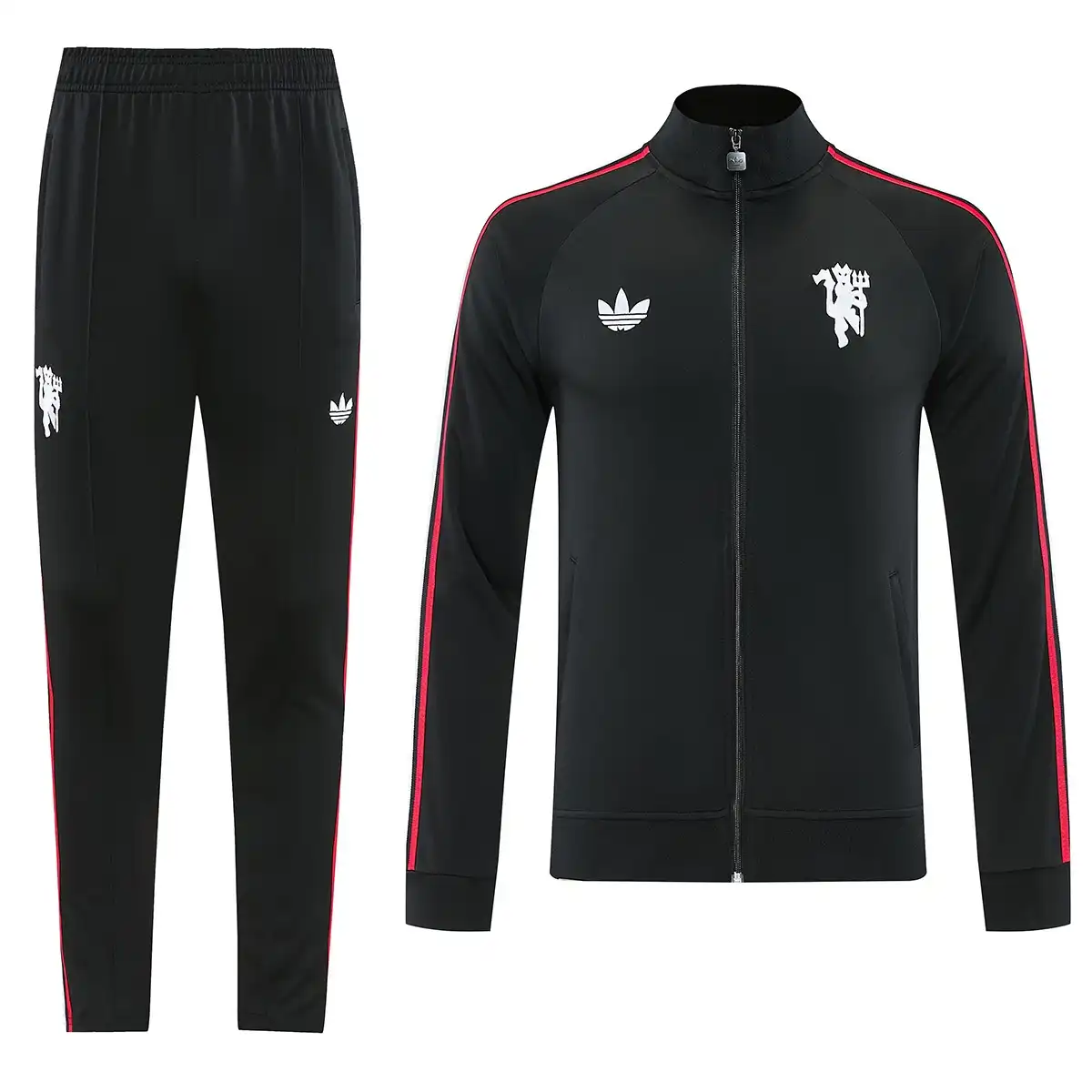 Manchester United Training Tracksuit Kit(Jacket+Pants) Black 2026/27