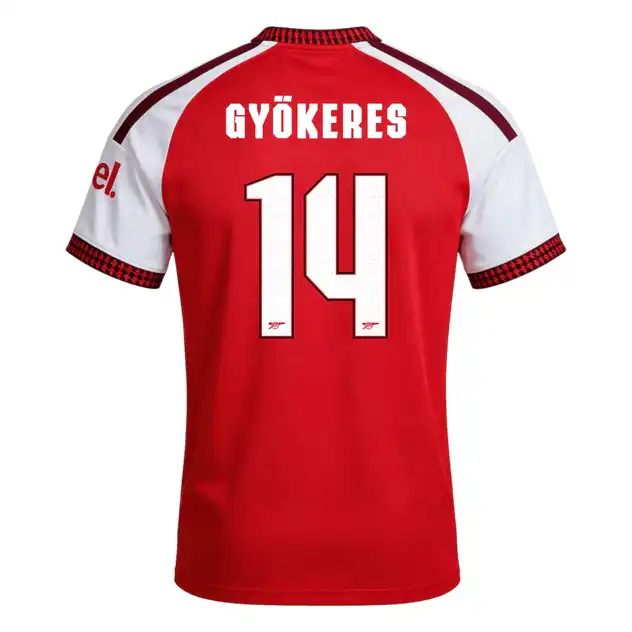 GYÖKERES #14 Arsenal Home Jersey 2026/27 – [Super Replica] – UCL Font
