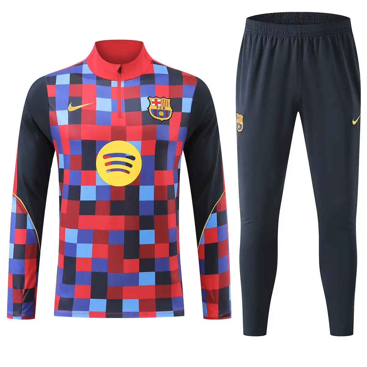 Barcelona 1/4 Zipper Sweat Kit(Top+Pants) Multicolor 2026/27