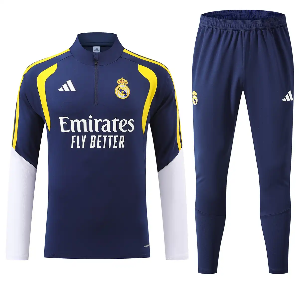Real Madrid 1/4 Zipper Sweat Kit(Top+Pants) Navy 2026/27