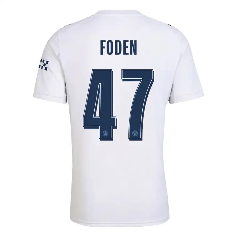 FODEN #47 Manchester City Third Jersey 2026/27 – UCL Font