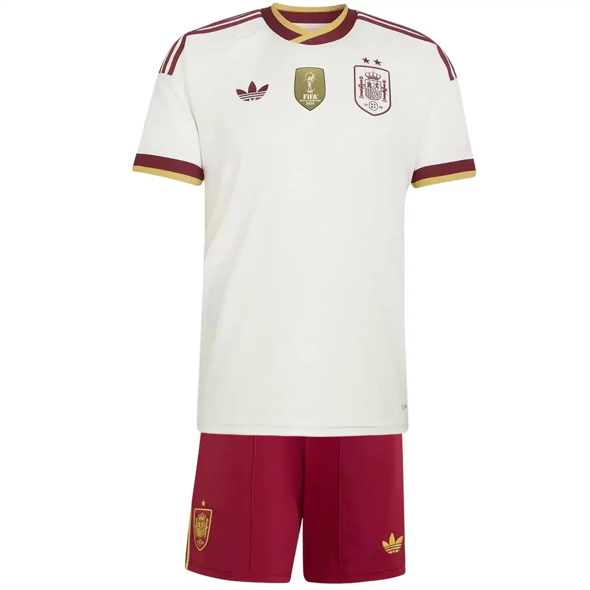 Kids Spain Away 2 Star Jersey Kit World Cup 2026