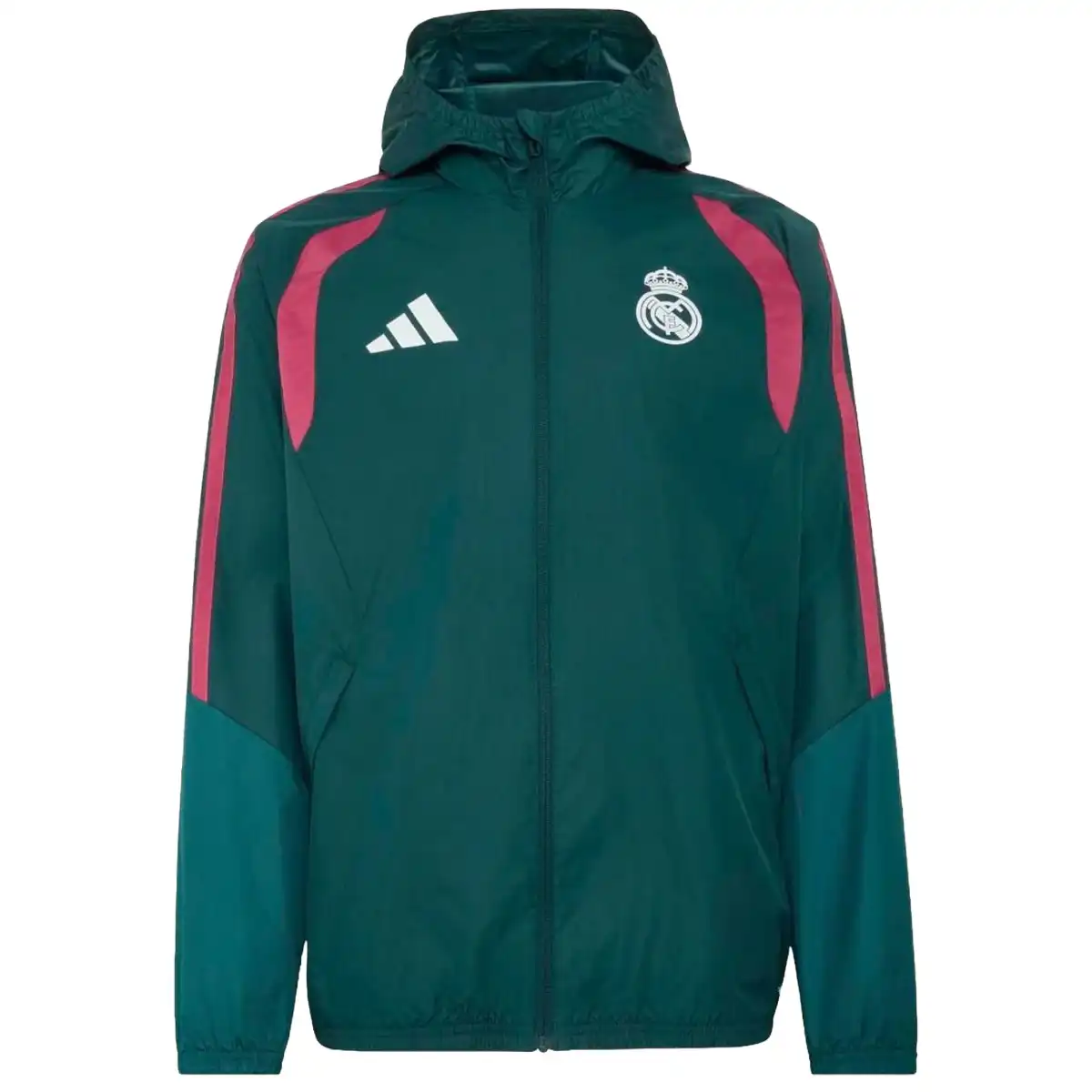 Real Madrid Hoodie Windbreaker Jacket Green 2026/27