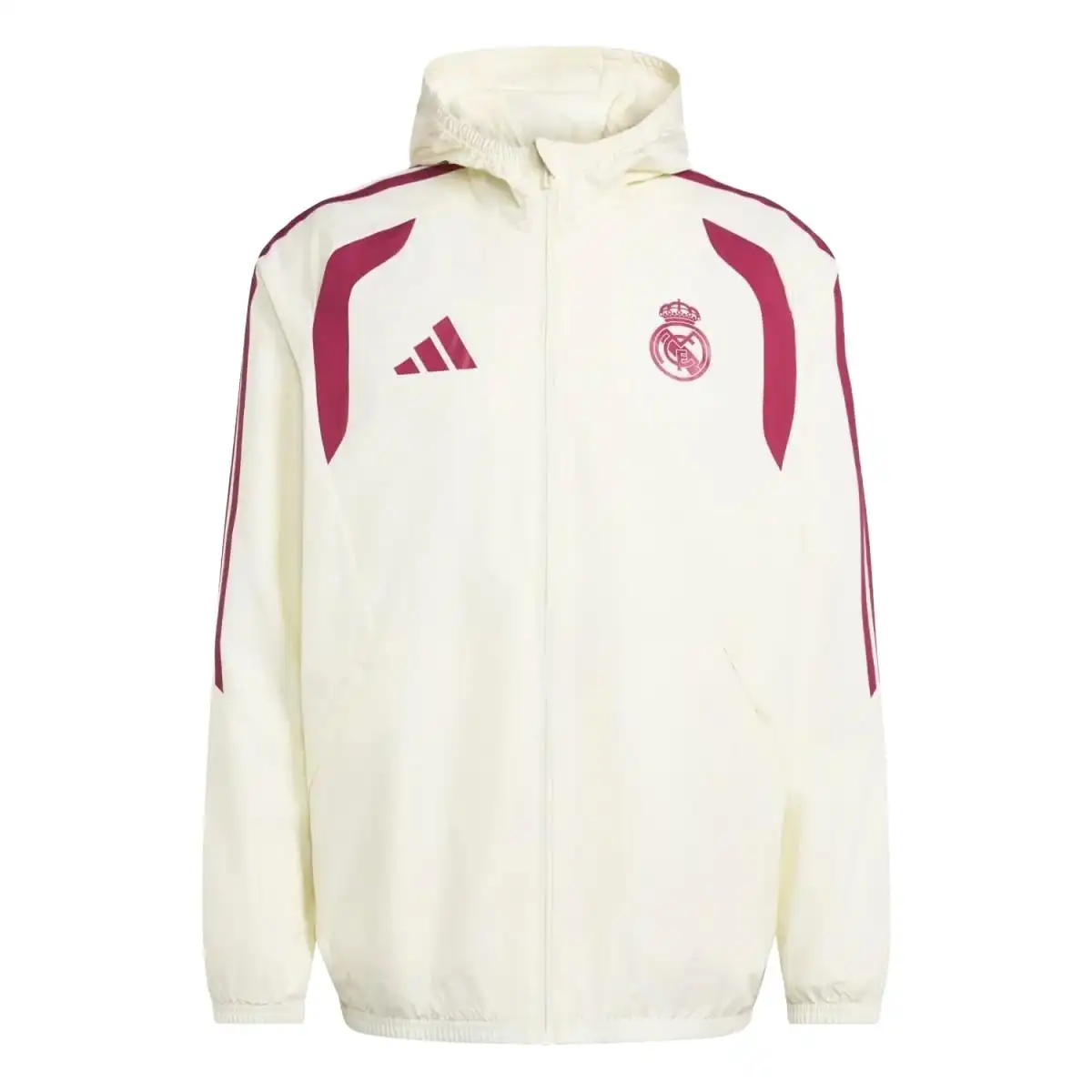 Real Madrid Hoodie Windbreaker Jacket White 2026/27
