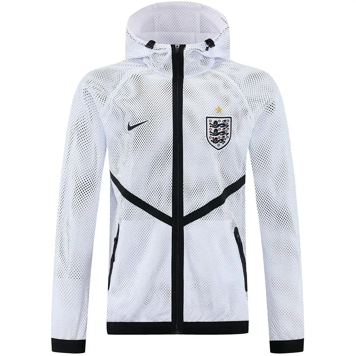 England Hoodie Jacket White 2026
