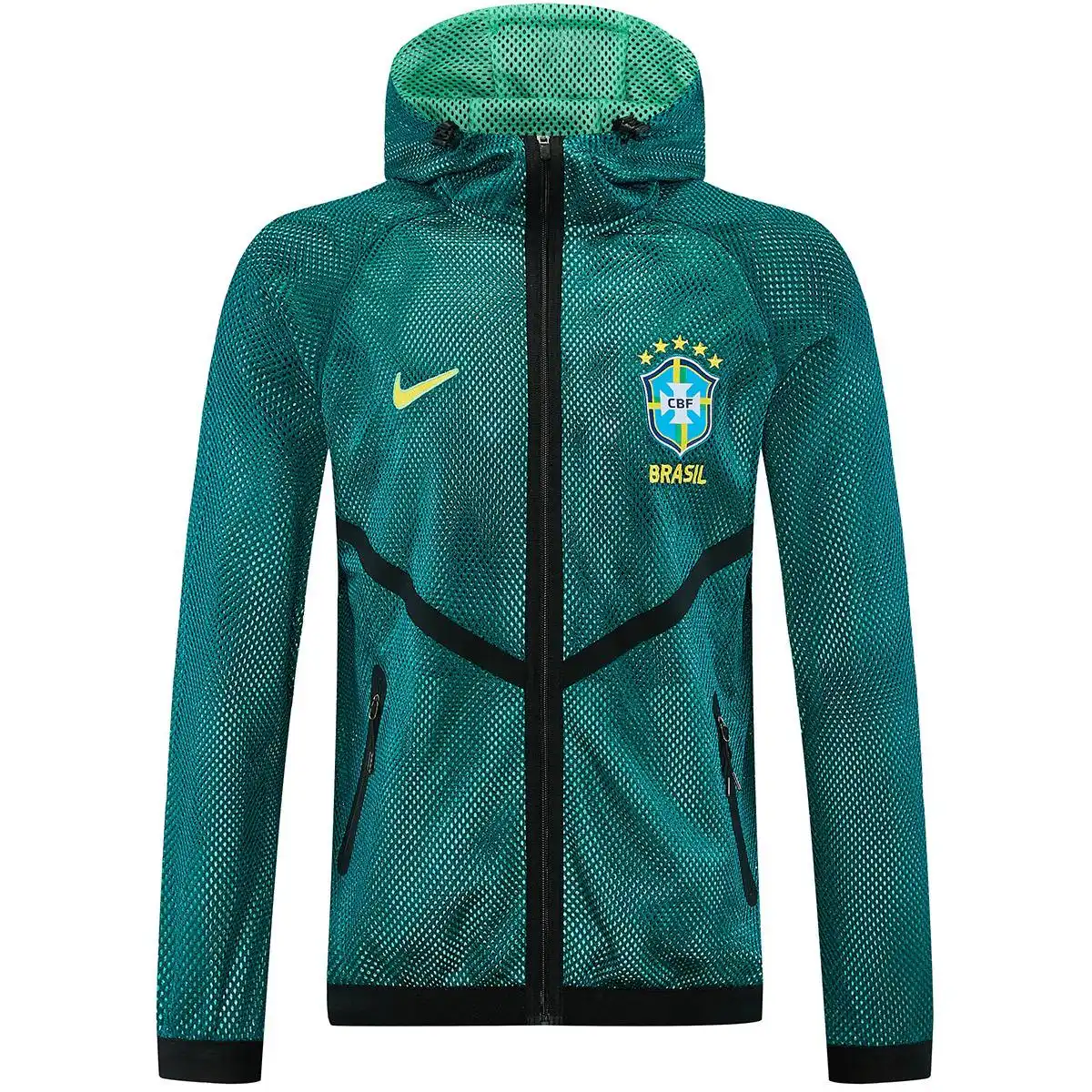 Brazil Hoodie Jacket Green 2026