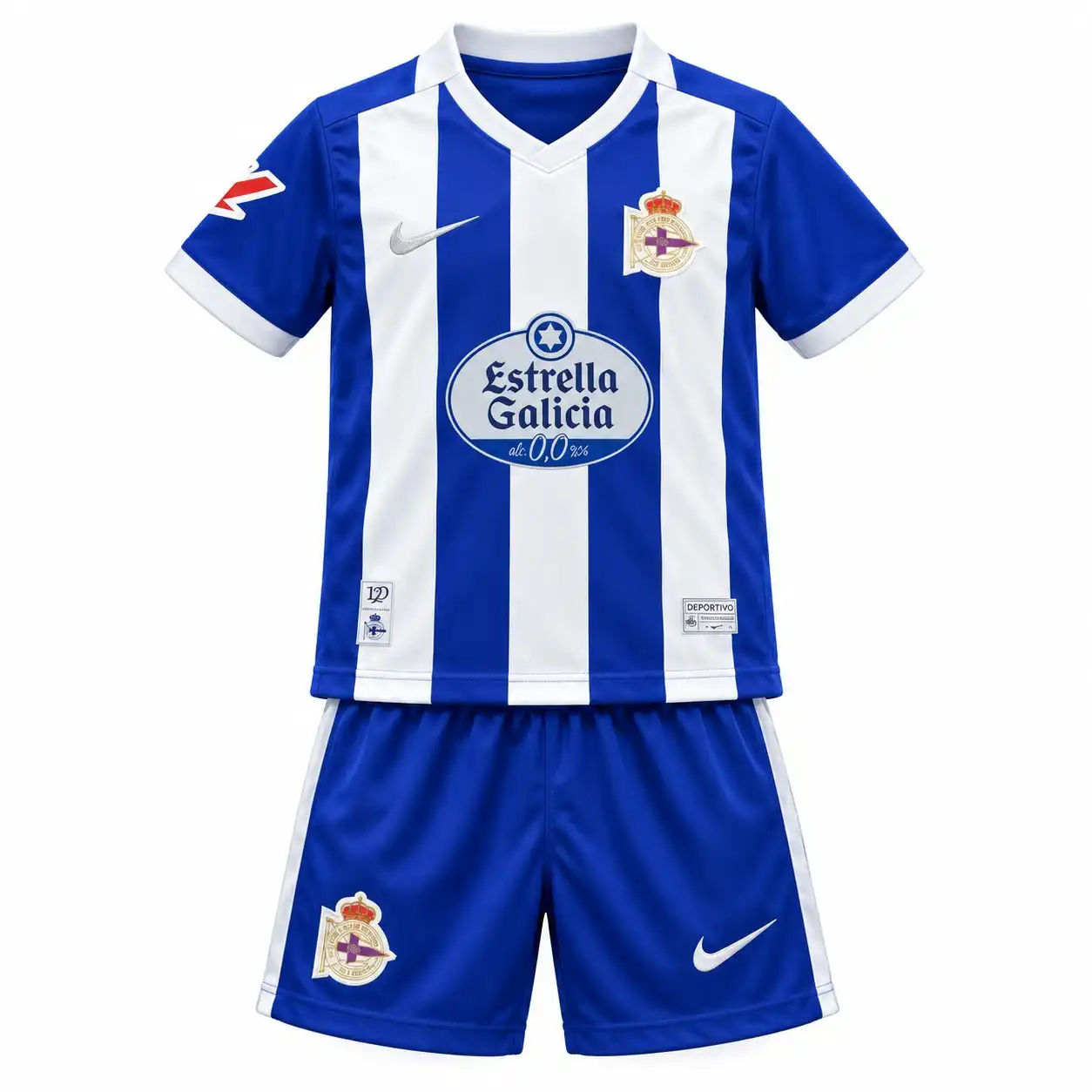 Kids Deportivo La Coruña Home Jersey Kit 2026/27