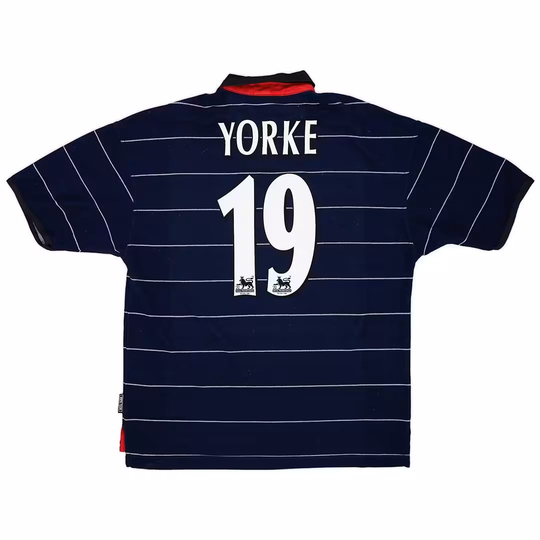 Yorke #19 Retro Manchester United Away Jersey 1999/00